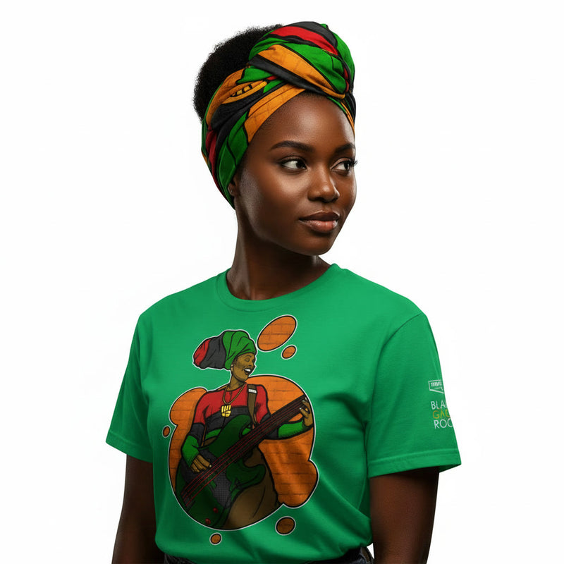 Black Girls Rock : The Head Wrap Edition | Fitted Crew Neck T-Shirt