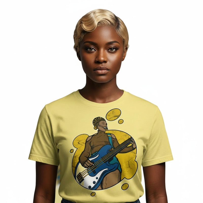 Black Girls Rock : The Wavy Blonde Edition | Fitted Crew Neck T-Shirt