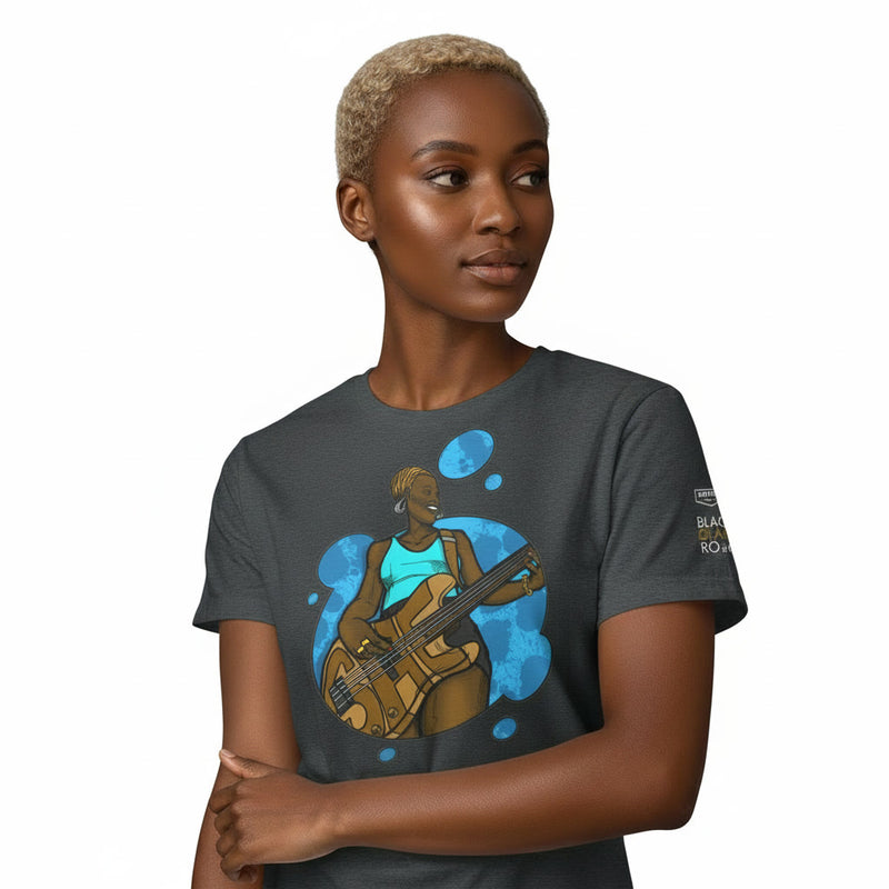 Black Girls Rock : The Golden Waves Edition | Fitted Crew Neck T-Shirt